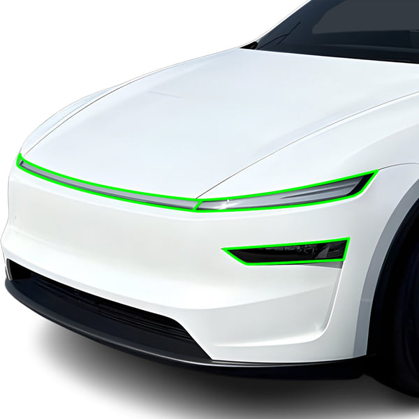 Fits Tesla Model Y 2026 Full Headlight Taillight Precut Smoked PPF Tint Kit Film Overlay