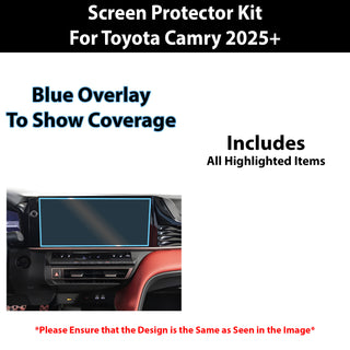 For Toyota Camry 2025+ Scratch Resistant Shatter Proof Infotainment Clear Screen Protection Film