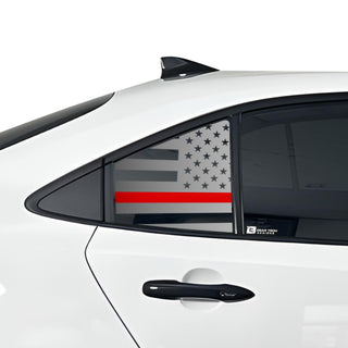 Buy thin-red-line Quarter Window American Flag Vinyl Decal Stickers Fits Toyota Corolla 2020-2023