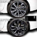 Vinyl Chrome Delete Wheel Trim Blackout Decal Stickers Overlay Film Fits Toyota Corolla 2020-2023