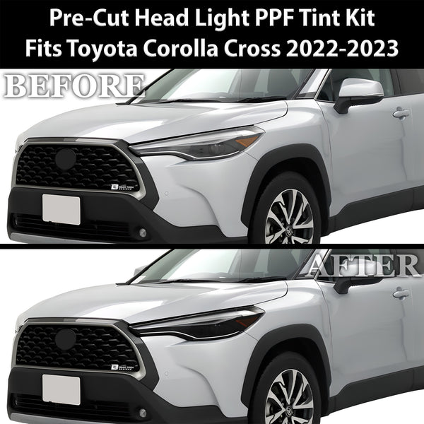 Full Headlight Taillight Precut Smoked PPF Tint Kit Film Overlay Cover