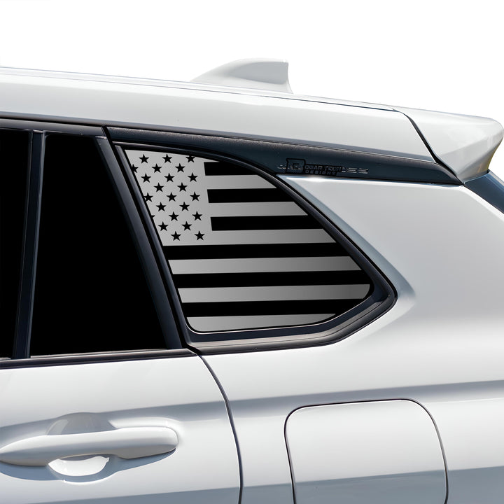 Quarter Window American Flag Vinyl Decal Stickers Fits Toyota Corolla Cross 2022 - 2025 - Bogar Tech Designs