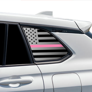 Buy thin-pink-line Quarter Window American Flag Vinyl Decal Stickers Fits Toyota Corolla Cross 2022 2023