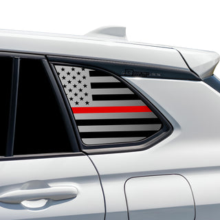 Buy thin-red-line Quarter Window American Flag Vinyl Decal Stickers Fits Toyota Corolla Cross 2022 2023