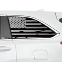 American Flag Quarter Window Vinyl Decal Stickers Fits Toyota Highlander 2016-2019