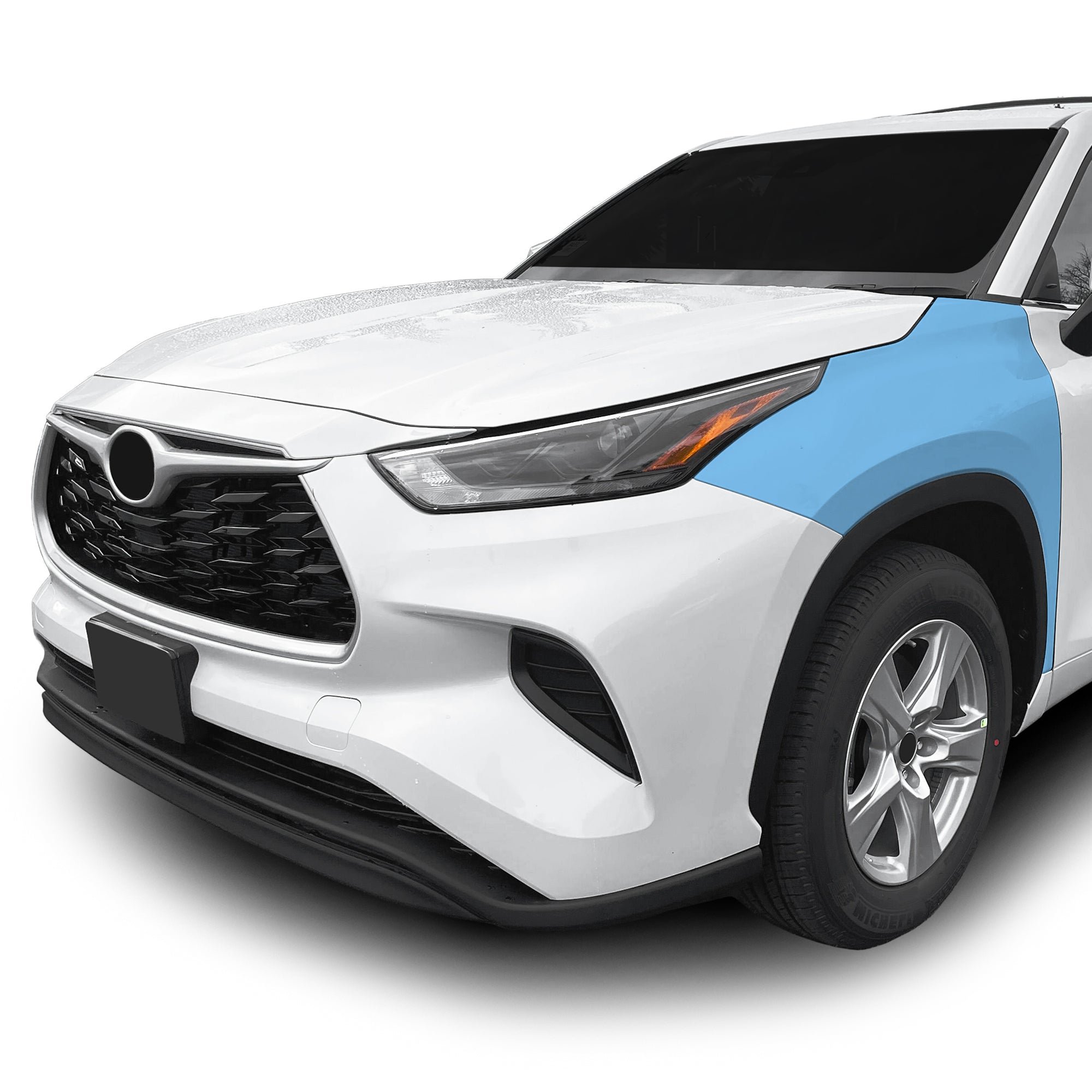 Fits Toyota Highlander 2020 - 2024 Precut Premium Paint Protection Film Clear Bra PPF Decal Film Kit Cover - Bogar Tech Designs