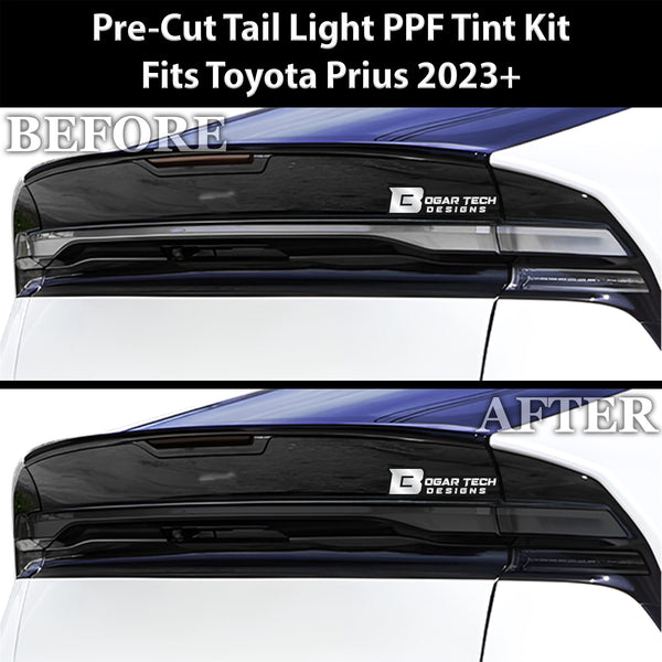 Full Headlight Taillight Precut Smoked PPF Tint Kit Film Overlay Fits Toyota Prius 2023+