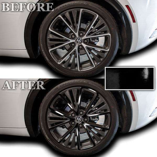 Vinyl Chrome Delete Wheel Rim Trim Blackout Decal Stickers Overlay Film Fits Toyota Prius 2023