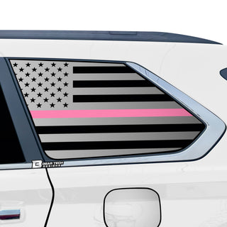 Buy thin-pink-line Quarter Window American Flag Vinyl Decal Stickers Fits Toyota Sequoia 2023 2024