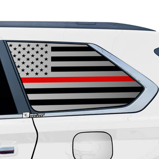 Buy thin-red-line Quarter Window American Flag Vinyl Decal Stickers Fits Toyota Sequoia 2023 2024