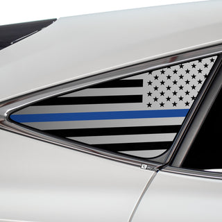 Buy thin-blue-line Quarter Window American Flag Vinyl Decal Stickers Fits Toyota Venza 2020-2024