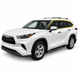 Toyota Highlander 2020-2026 Blackout Chrome Delete Kit - Precut Gloss Black Vinyl Overlays