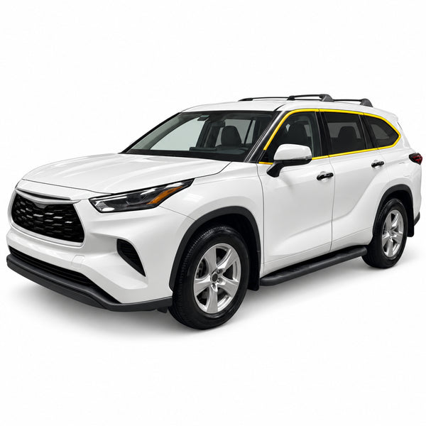 Toyota Highlander 2020-2026 Blackout Chrome Delete Kit - Precut Gloss Black Vinyl Overlays