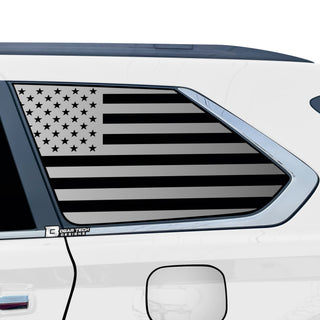 Toyota sequoia 2023 2024 quarter window american flag decal main matte black