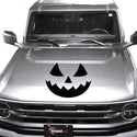 Jack O' Lantern Car Decal - Universal Pumpkin Face Vinyl (Halloween Edition)