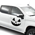 Jack O' Lantern Car Decal - Universal Pumpkin Face Vinyl (Halloween Edition)