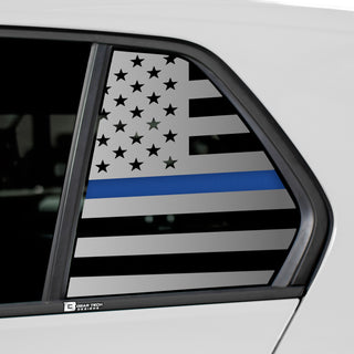 Buy thin-blue-line Quarter Window American Flag Vinyl Decal Stickers Fits Volkswagen Golf 2022-2024