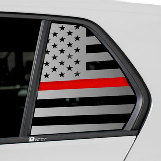 Buy thin-red-line Quarter Window American Flag Vinyl Decal Stickers Fits Volkswagen Golf 2022-2024