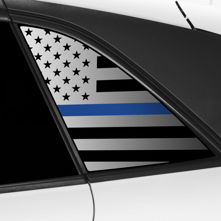 Quarter Window American Flag Vinyl Decal Stickers Fits Volkswagen ID.4 2021 - 2025 - Bogar Tech Designs