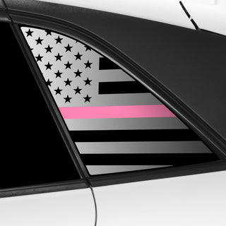 Buy thin-pink-line Quarter Window American Flag Vinyl Decal Stickers Fits Volkswagen ID.4 2021-2024