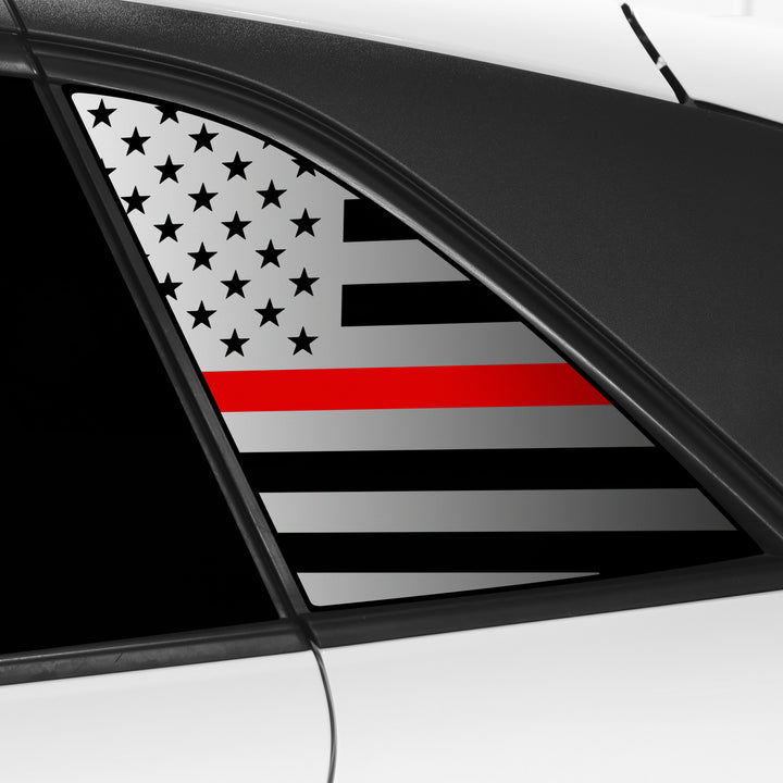 Quarter Window American Flag Vinyl Decal Stickers Fits Volkswagen ID.4 2021 - 2025 - Bogar Tech Designs