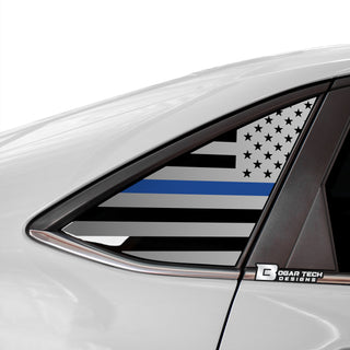 Buy thin-blue-line Quarter Window American Flag Vinyl Decal Stickers Fits Volkswagen Jetta 2019-2023