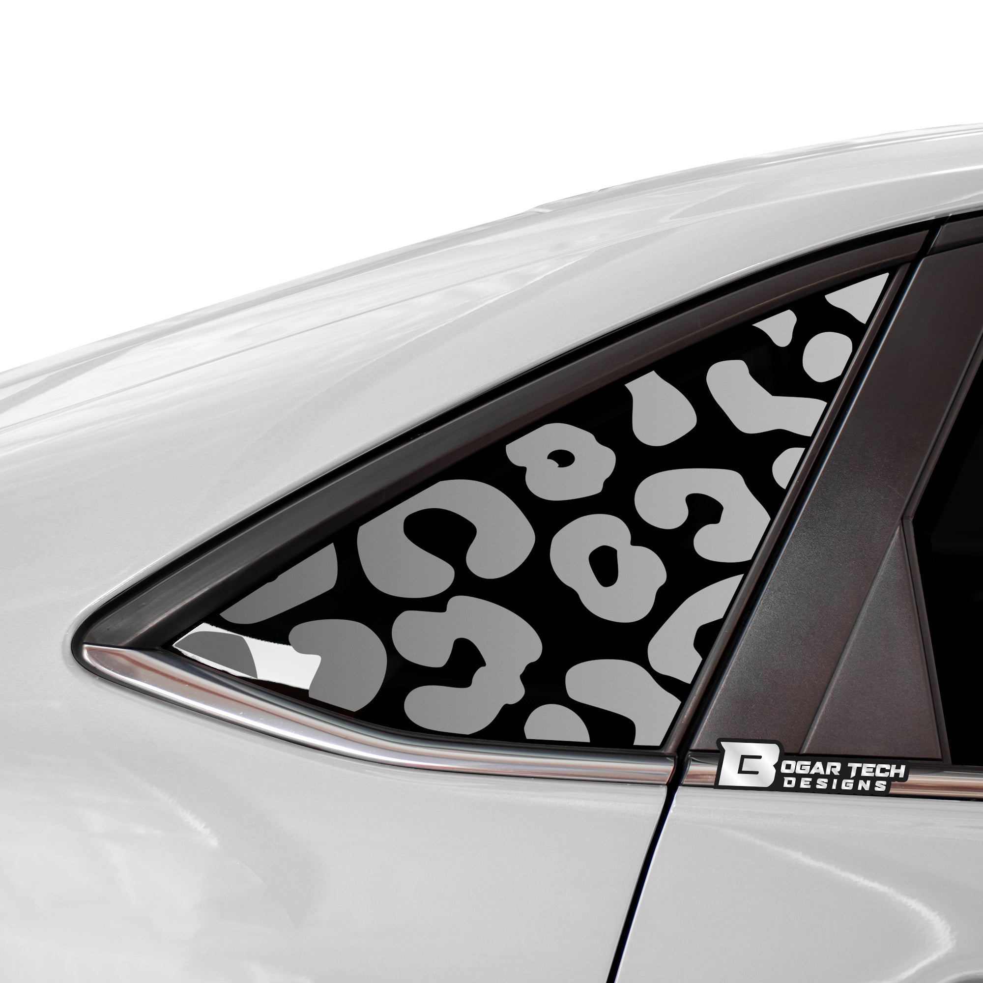 Animal Leopard Cheetah Cow Window Vinyl Decal Stickers Fits Volkswagen Jetta 2019 - 2023 - Bogar Tech Designs