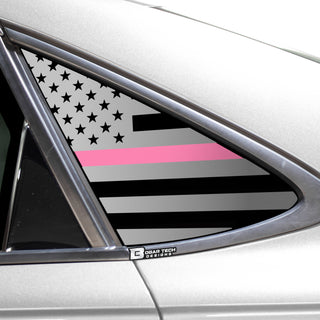 Buy thin-pink-line Quarter Window American Flag Vinyl Decal Stickers Fits Volkswagen Passat 2020-2022