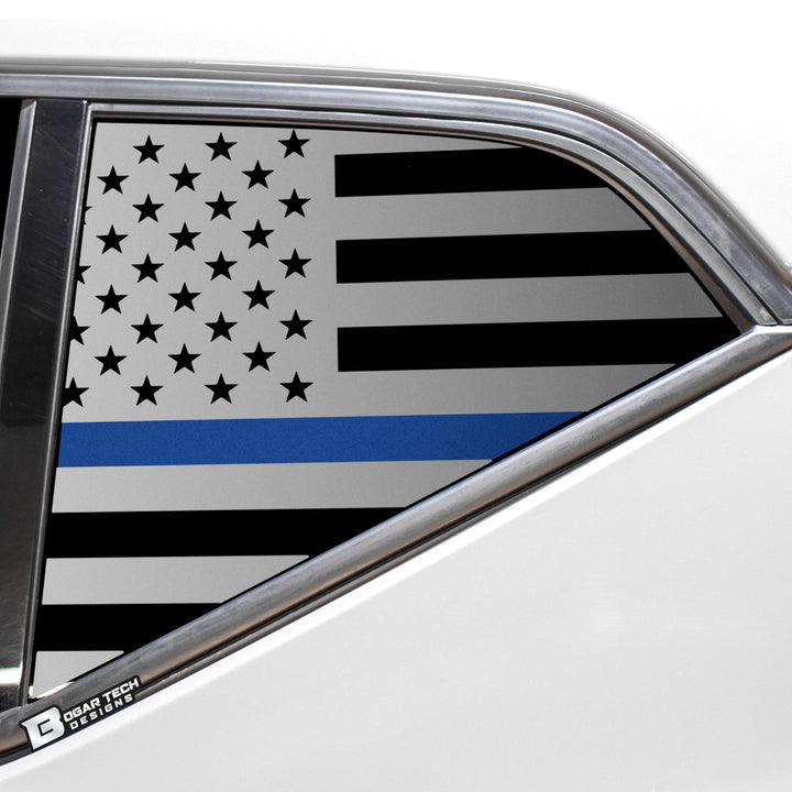 Quarter Window American Flag Vinyl Decal Stickers Fits Volvo XC40 2019 - 2023 - Bogar Tech Designs
