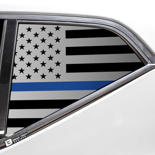 Buy thin-blue-line Quarter Window American Flag Vinyl Decal Stickers Fits Volvo XC40 2019-2023