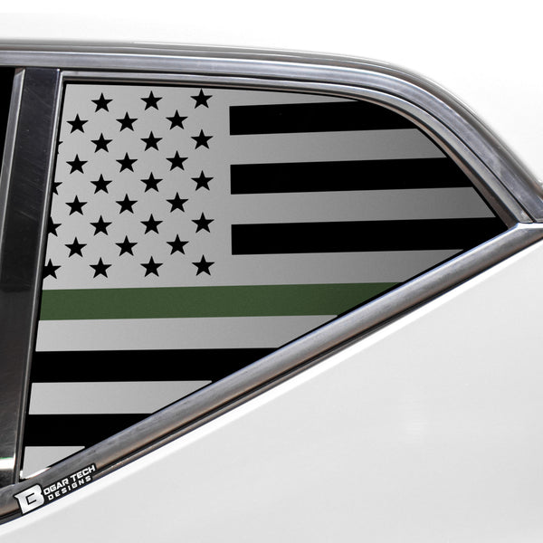 Quarter Window American Flag Vinyl Decal Stickers Fits Volvo XC40 2019-2023