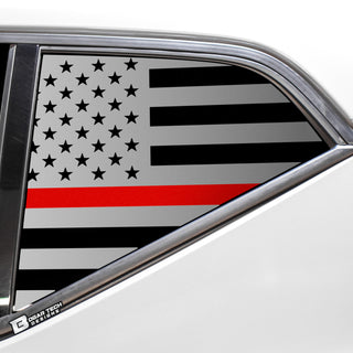 Buy thin-red-line Quarter Window American Flag Vinyl Decal Stickers Fits Volvo XC40 2019-2023