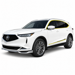 Acura MDX 2022-2026 Blackout Chrome Delete Kit - Precut Gloss Black Vinyl Overlays