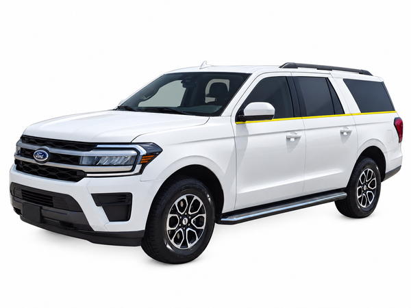 Ford Expedition Max 2018-2024 Blackout Chrome Delete Kit - Precut Gloss Black Vinyl Overlays