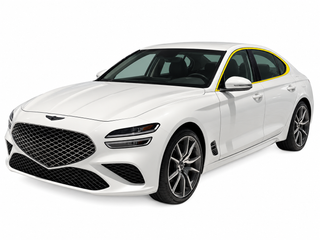 Genesis G70 2019-2026 Blackout Chrome Delete Kit – Precut Gloss Black Vinyl Overlays