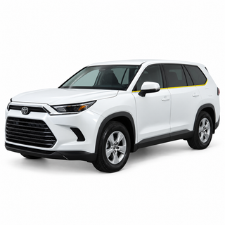 Toyota Grand Highlander 2024-2026 Blackout Chrome Delete Kit - Precut Gloss Black Vinyl Overlays
