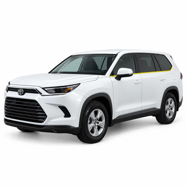 Toyota Grand Highlander 2024-2026 Blackout Chrome Delete Kit - Precut Gloss Black Vinyl Overlays