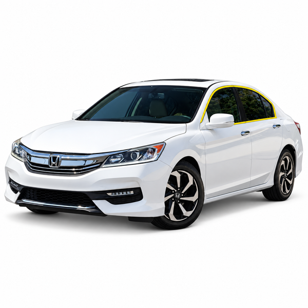 Honda Accord 2013-2017 Blackout Chrome Delete Kit - Precut Gloss Black Vinyl Overlays