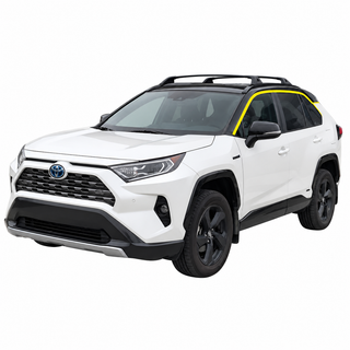 Toyota Rav4 2019-2025 Blackout Chrome Delete Kit - Precut Gloss Black Vinyl Overlays