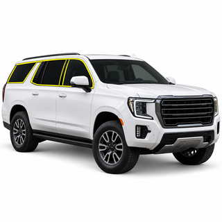 Fits GMC Yukon XL 2025-2026 Vinyl Chrome Delete Grille Blackout Decal Stickers Overlay Film