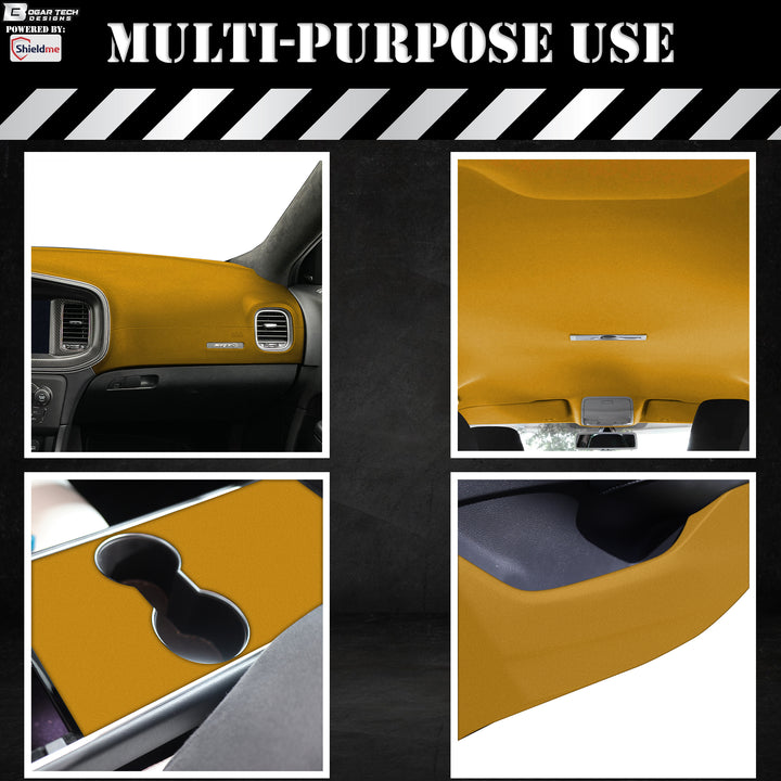ShieldMe PREMIUM Velvet Fabric Upholstery Automotive Wrap Film Sheet For Dashboard Door Panel Trim Center Console Roof Headliner - Bogar Tech Designs