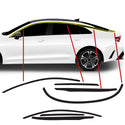 Window Vinyl Chrome Delete Trim Blackout Decal Stickers Overlay Film Fits Kia K5 2021-2025