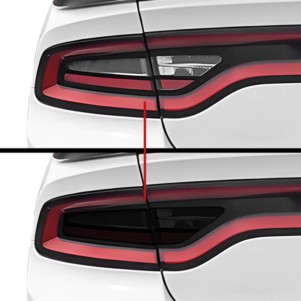 Dodge Charger Racetrack Tail Light Side Markers Headlight Precut Tint Kit Overlay Film 2015 - 2023 - Bogar Tech Designs