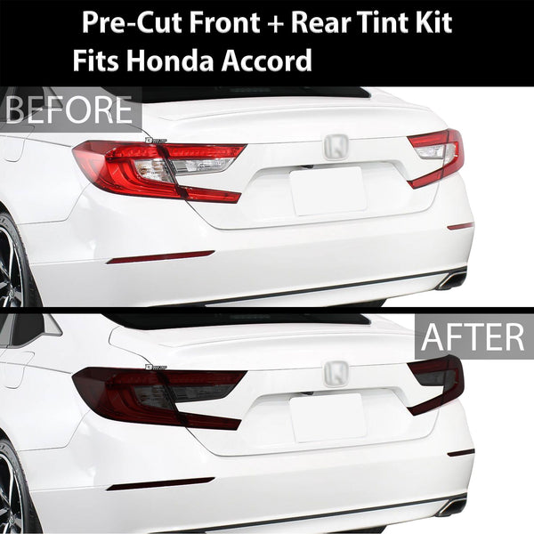 Precut Complete Head Light Tail Light Tint Film Kit Fits Honda Accord 2018 - 2022 - Bogar Tech Designs