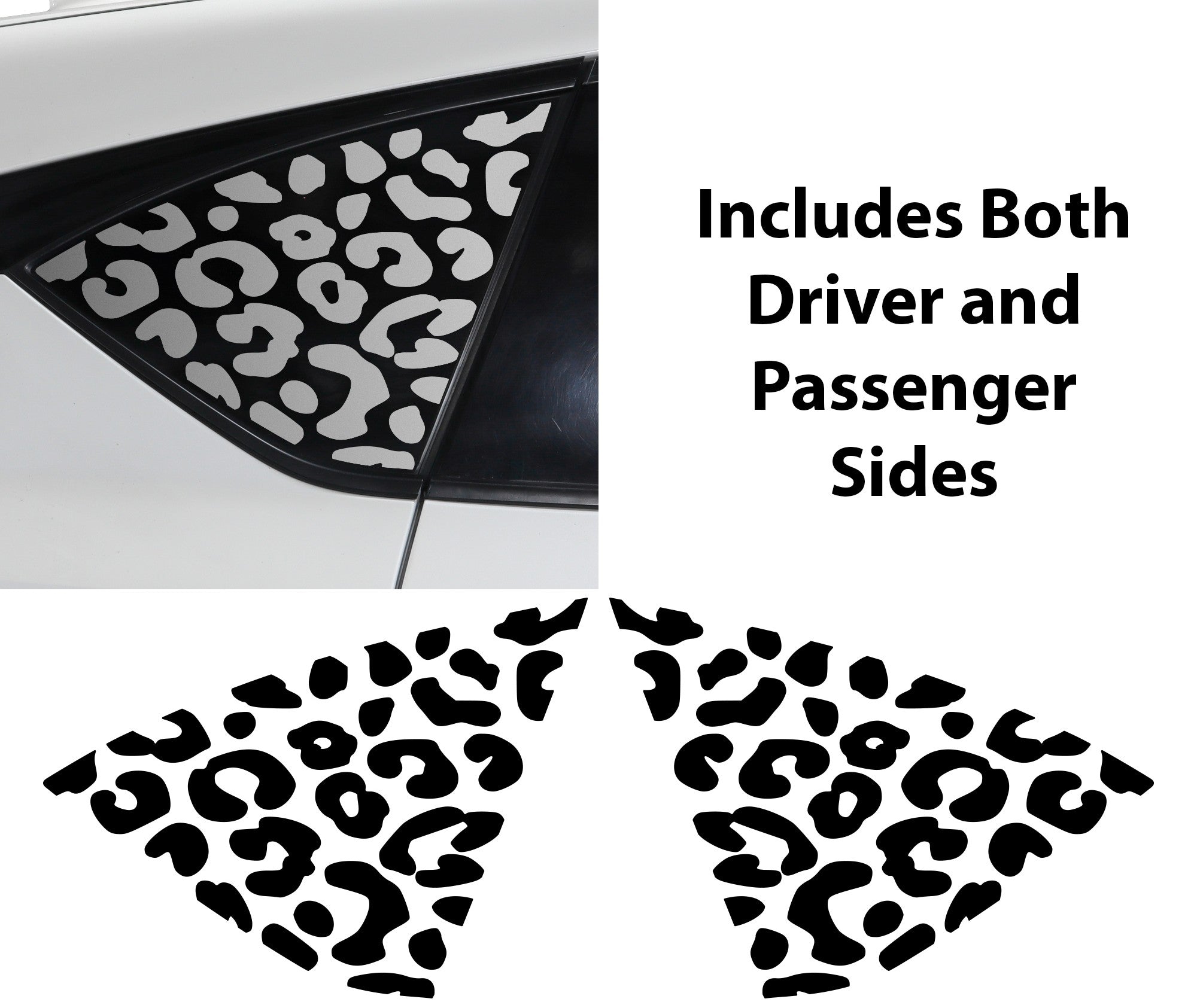 Animal Leopard Cheetah Cow Window Vinyl Decal Stickers Fits Acura RDX 2019-2026