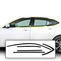 Vinyl Chrome Delete Side Window Front Bumper Rear Wheel Rim Trim Blackout Decal Stickers Overlay Film Fits Acura TLX 2015-2020