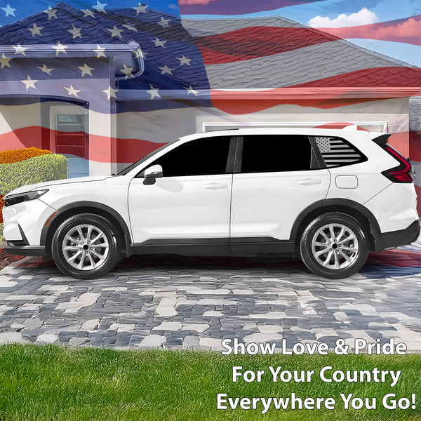 American Flag Window Vinyl Decal Stickers Fits Honda CR - V 2023 - 2025 - Bogar Tech Designs