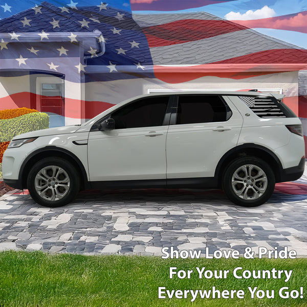 Quarter Window American Flag Vinyl Decal Stickers Fits Land Rover Discovery 2017 - 2025 - Bogar Tech Designs