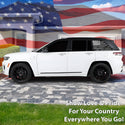 American Flag Window Vinyl Decal Stickers Fits Jeep Grand Cherokee 2022 - 2025Blue Pink Red Green Line - Bogar Tech Designs
