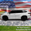 American Flag Quarter Window Vinyl Decal Stickers Fits Toyota Highlander 2020-2025
